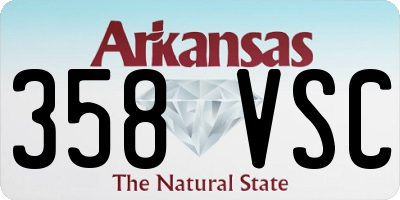 AR license plate 358VSC
