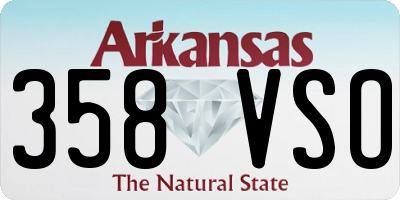 AR license plate 358VSO