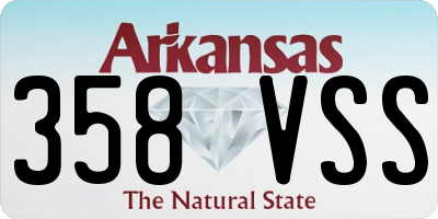 AR license plate 358VSS