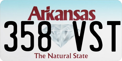 AR license plate 358VST