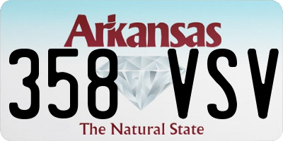 AR license plate 358VSV
