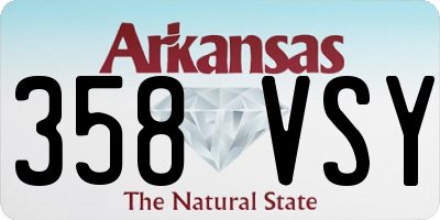 AR license plate 358VSY