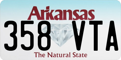 AR license plate 358VTA
