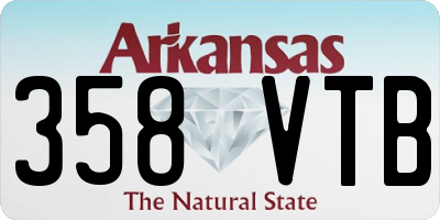AR license plate 358VTB