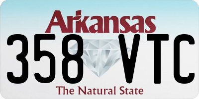 AR license plate 358VTC