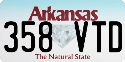 AR license plate 358VTD