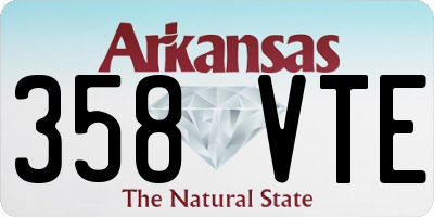 AR license plate 358VTE