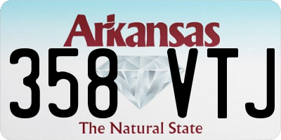AR license plate 358VTJ