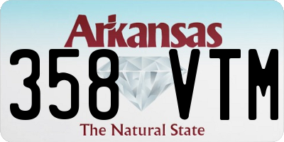 AR license plate 358VTM