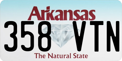 AR license plate 358VTN