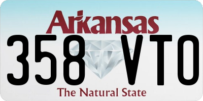 AR license plate 358VTO