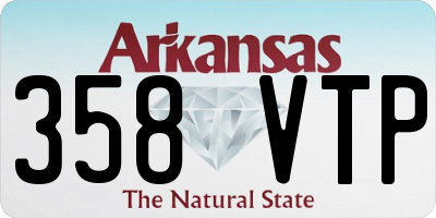 AR license plate 358VTP