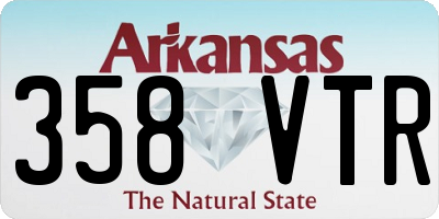 AR license plate 358VTR
