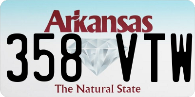 AR license plate 358VTW
