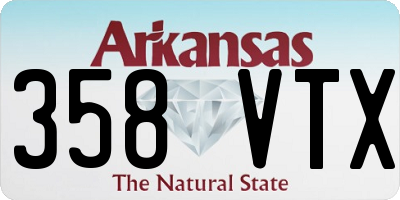 AR license plate 358VTX
