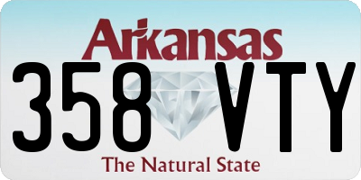 AR license plate 358VTY