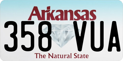 AR license plate 358VUA
