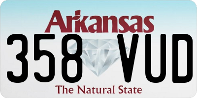AR license plate 358VUD