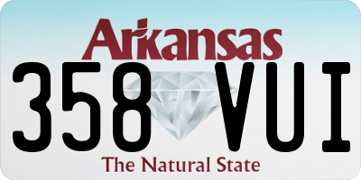 AR license plate 358VUI