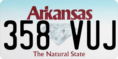 AR license plate 358VUJ