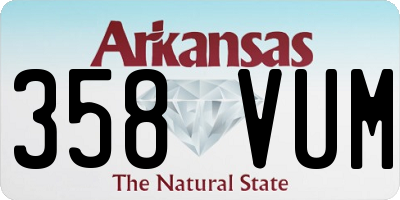 AR license plate 358VUM