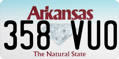 AR license plate 358VUO