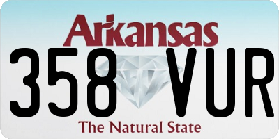 AR license plate 358VUR