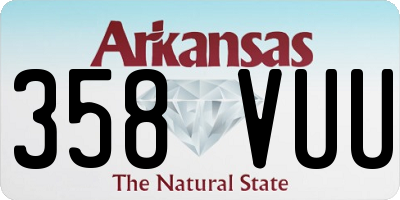 AR license plate 358VUU