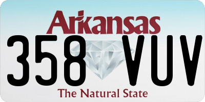 AR license plate 358VUV