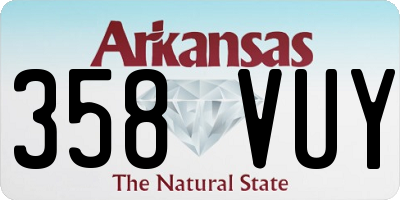 AR license plate 358VUY