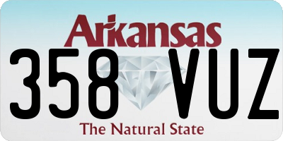 AR license plate 358VUZ