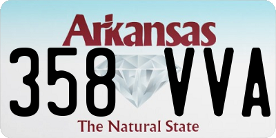 AR license plate 358VVA