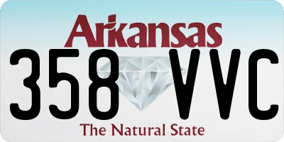 AR license plate 358VVC