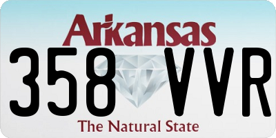 AR license plate 358VVR
