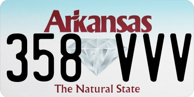 AR license plate 358VVV