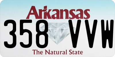 AR license plate 358VVW