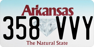 AR license plate 358VVY