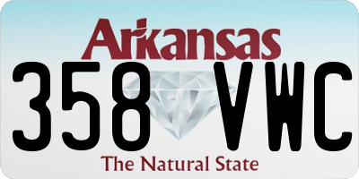 AR license plate 358VWC