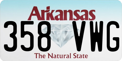 AR license plate 358VWG