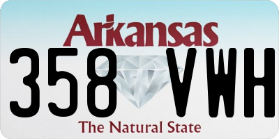AR license plate 358VWH