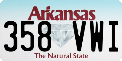 AR license plate 358VWI