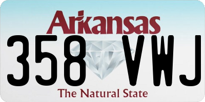 AR license plate 358VWJ