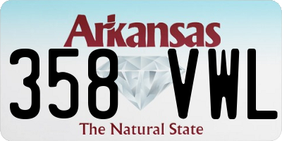 AR license plate 358VWL