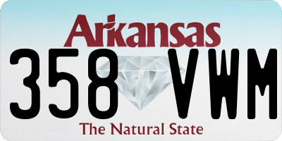 AR license plate 358VWM
