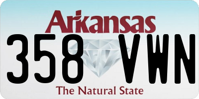 AR license plate 358VWN