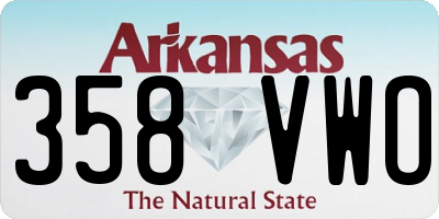 AR license plate 358VWO