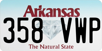 AR license plate 358VWP
