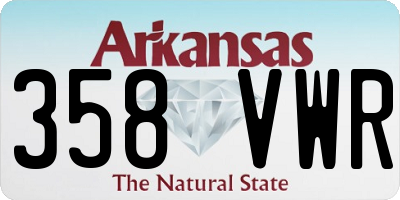 AR license plate 358VWR