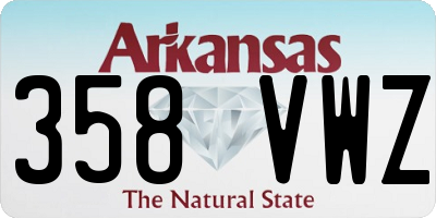 AR license plate 358VWZ