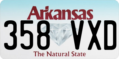 AR license plate 358VXD